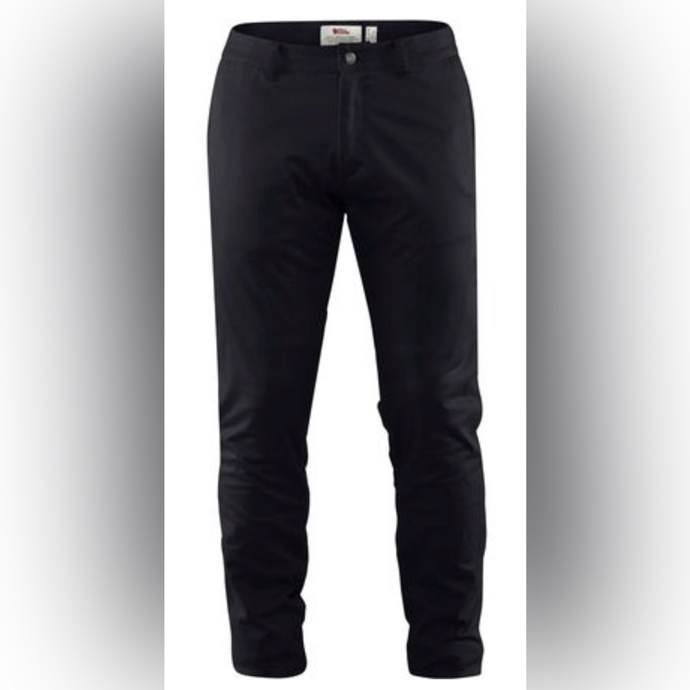 FJALLRAVEN Black High Coast Stretch Trousers Size 36 Long Hiking Pants